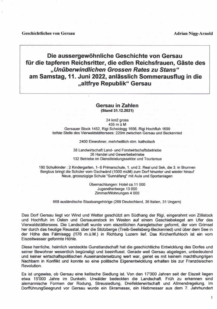 thumbnail of Geschichtliches von Gersau von Adrian Nigg